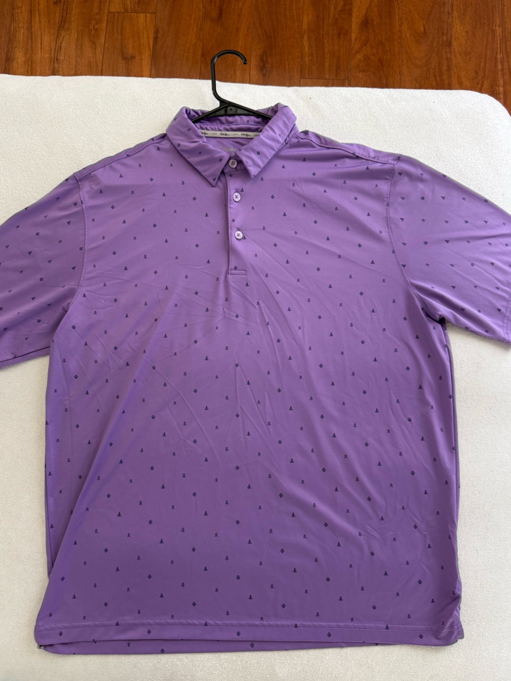 Walter Hagen Lavender Golf Polo Shirt with White Logo